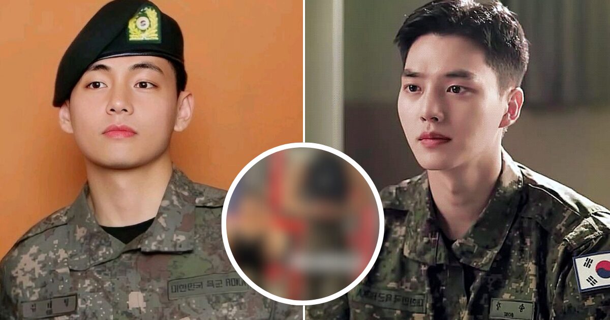 BTS’s V and Actor Song Kang Impress with Muscular Builds in New Military Photos Together 1 BTS's V And Actor Song Kang Spark Shock With Muscular Physiques In New Military Photos Together
