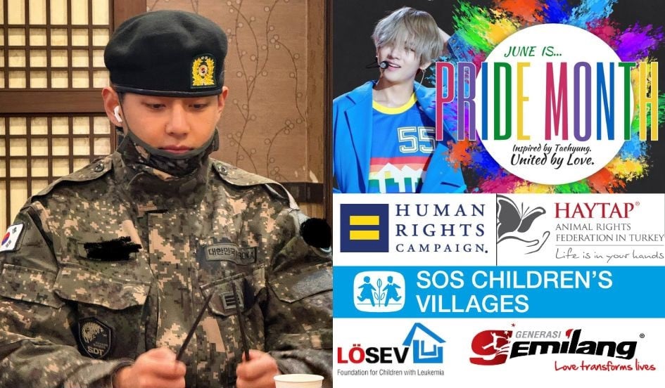 Fans Honor BTS’s V (Kim Taehyung) Military Discharge with Donations for Pride Month, Animal Shelters, and Underprivileged Children 1 Fans celebrate BTS’s V (Kim Taehyung) military discharge with donations to support Pride Month, animal shelters, and underprivileged children
