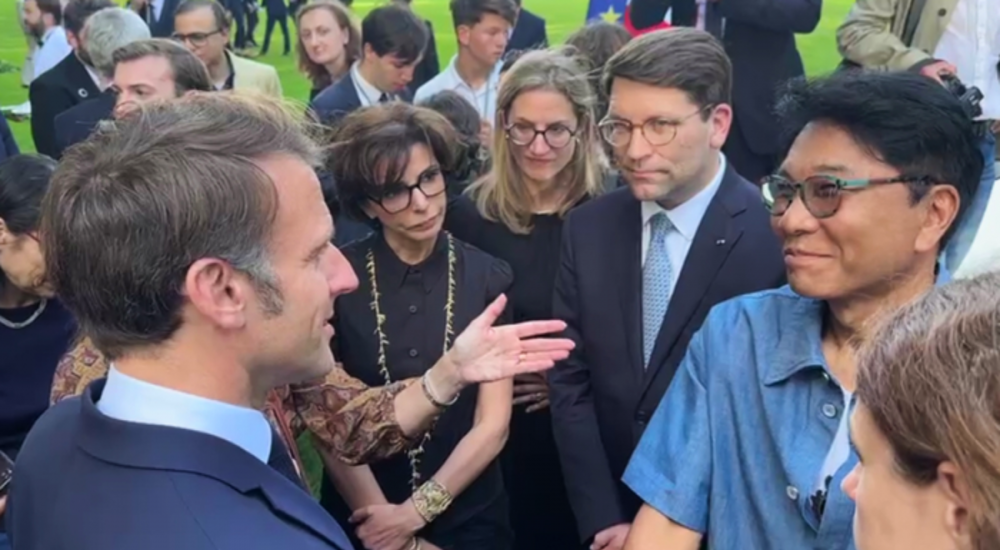 Lee Soo Man and Macron Convene to Explore K-Pop Collaboration 1 Lee Soo Man with Macron