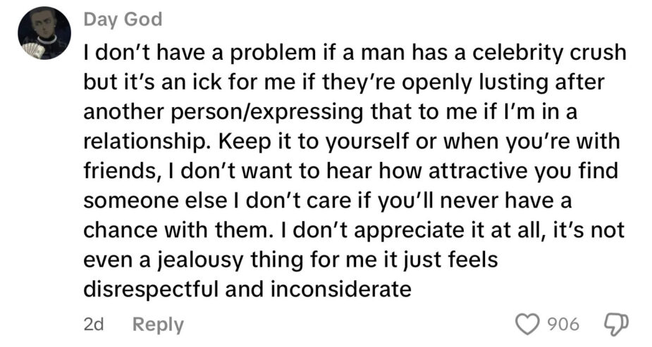 Screenshot of comments