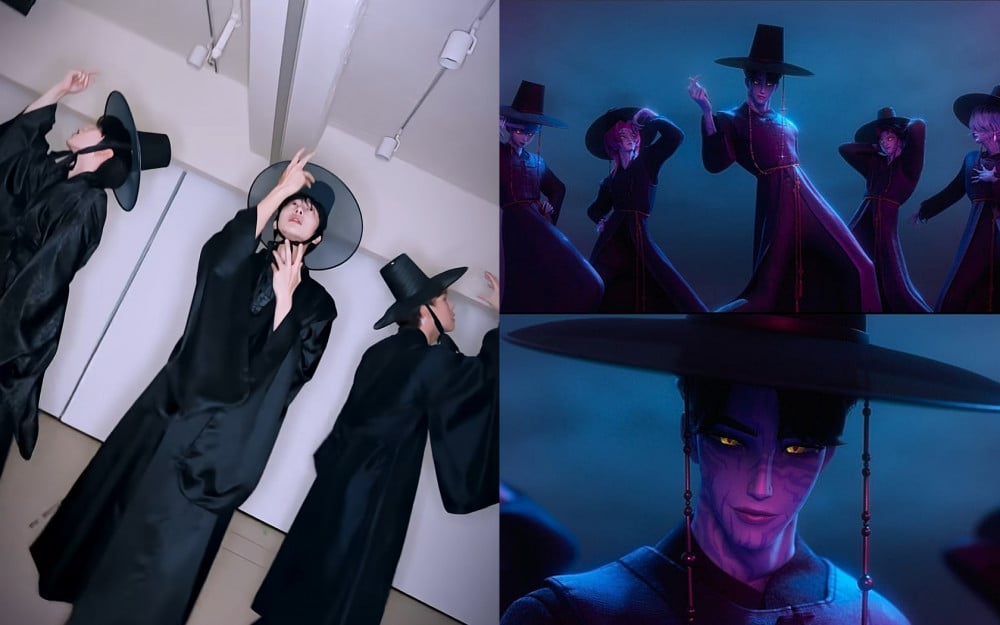 Joohoney, Kihyun, and Hyungwon of MONSTA X Perform "Your Idol" from 'K-Pop Demon Hunters' 1 MONSTA X Grim Reapers