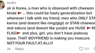 LE SSERAFIM's Chaewon A Warning Sign? Woman's Viral Admission About Former Boyfriend Ignites Controversy 10 Screenshot of comments