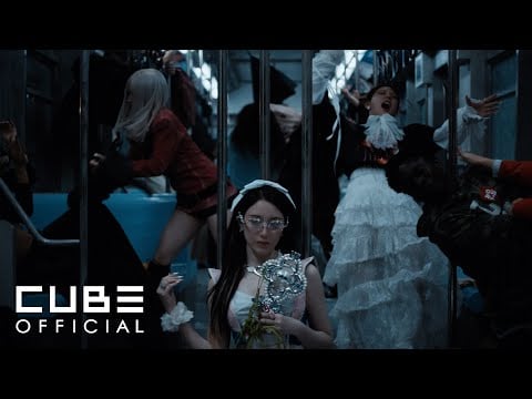 I-DLE goes crazy in the subway in the music video teaser for "Good Thing"