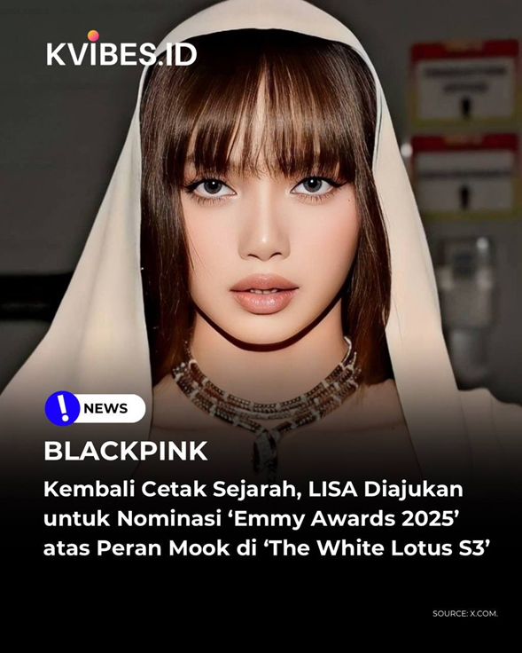 Lisa of BLACKPINK Nominated for Emmy for Role as Mook in Season 3 of 'The White Lotus' 2 Lisa of BLACKPINK Nominated for Emmy for Role as Mook in Season 3 of 'The White Lotus'