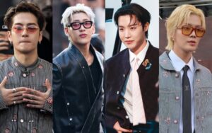J-Hope, BamBam, Jackson, and Yuta at Louis Vuitton