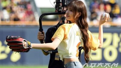 Liz at the pitch