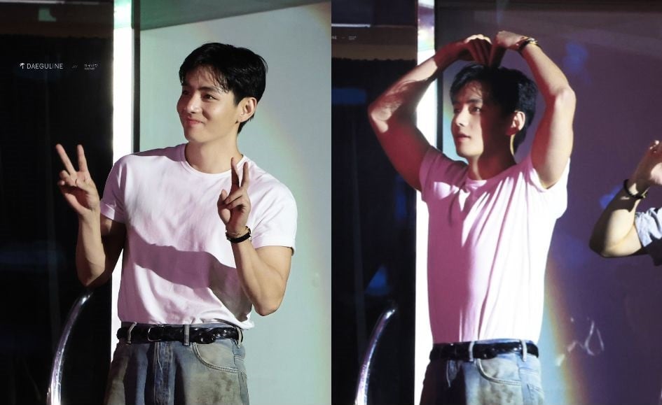 Taehyung enjoying the concert