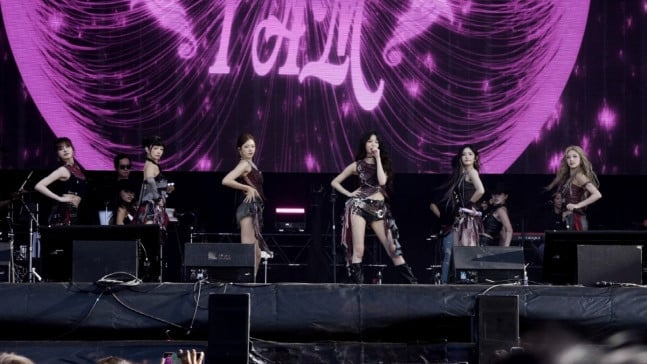 IVE performing at Lollapalooza