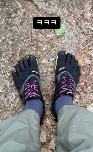 Lee Hyori’s toe shoes