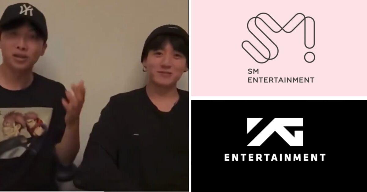 BTS Unexpectedly Mention SM And YG Entertainment During Live Broadcast