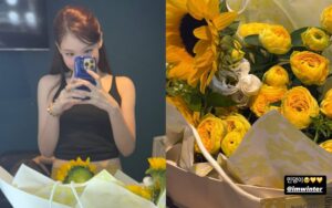 Nayeon and flowers