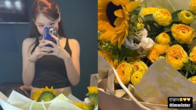 Nayeon and flowers